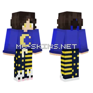 Star and Moon Pajamas Minecraft skin