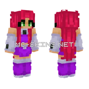 Starfire Cartoon Network Minecraft skin