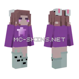 Starlight Bunny Minecraft skin