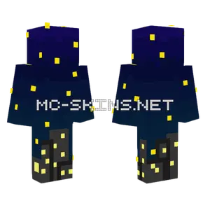 Starlit City Night Minecraft skin
