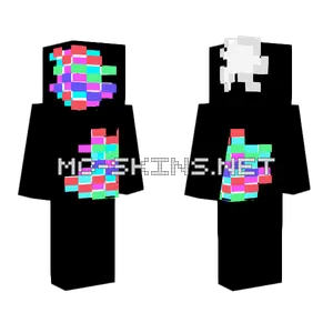 Static Glitch Effect Minecraft skin