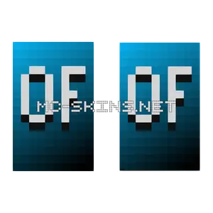 Steel Blue OptiFine cape, outside and lining