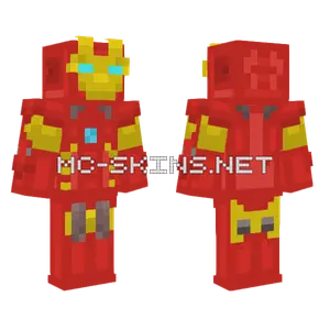 Steve Brown Iron Man Minecraft skin
