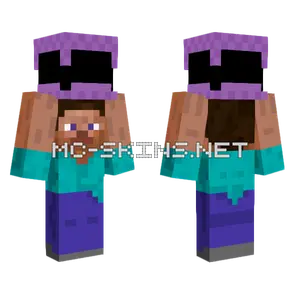 Steve Holding Shulker Box Minecraft skin