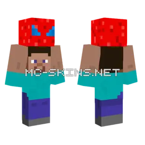 Steve Holding Spiderman Minecraft skin