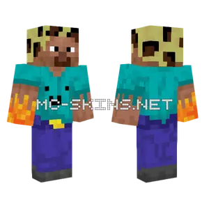 Steve Leopard Buzzcut Minecraft skin
