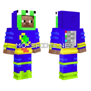 Stevextraterrestrial Blue Suit Minecraft skin