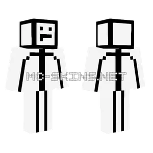 Stickman Minecraft skin