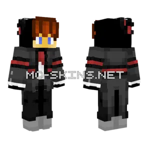 Still Workinn Black Suit Minecraft skin