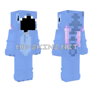 Stitch Onesie Template Minecraft skin