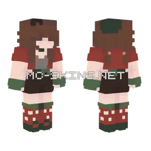 Strawberries Socktober 6 Minecraft skin