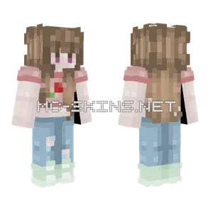 Strawberry Fields Girl Minecraft skin