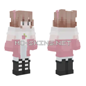 Strawberry Girl Minecraft skin