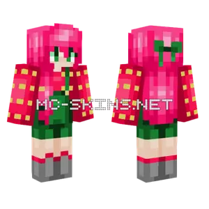 Strawberry Girl Minecraft skin