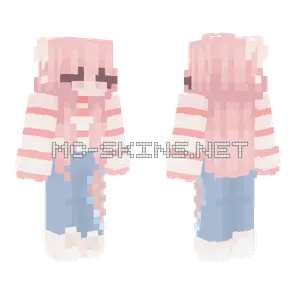 Strawberry Ice Cream Girl Minecraft skin