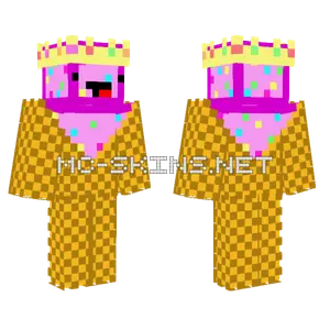 Strawberry Ice Cream Skeppy Minecraft skin