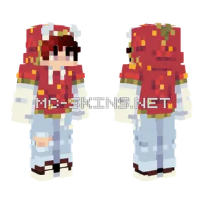 Strawberry Milkshake Minecraft skin