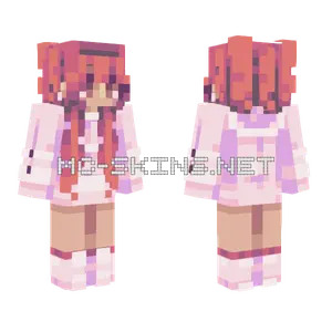 Strawberry Milkshake Minecraft skin
