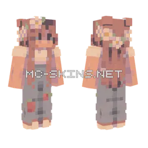 Strawberry Picking Girl Minecraft skin