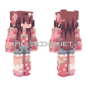 Strawberry Picking Persona Minecraft skin