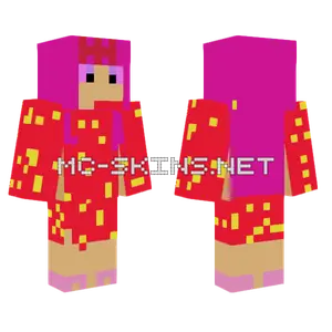 Strawberry Princes Minecraft skin