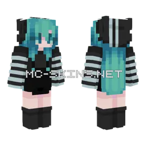 Striped Lrq L Minecraft skin