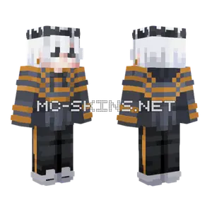Stripes Orange No Flowers Minecraft skin