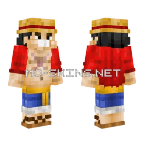 Stuffed Strawhat Luffy Minecraft skin