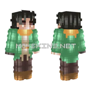 Subaru Natsuki Without Cloak Minecraft skin