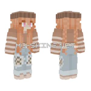 Suika Peach Minecraft skin