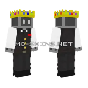 Suit Blob Technoblade Crown Minecraft skin