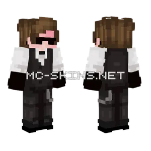 Suit With Glasses Minecraft skin
