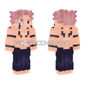 Sukuna Jujutsu Kaisen Minecraft skin