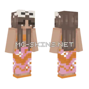 Summer Beach Girl V2 Minecraft skin