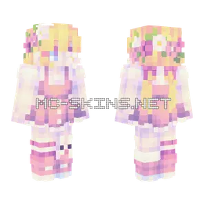Summer Blush Girl Minecraft skin