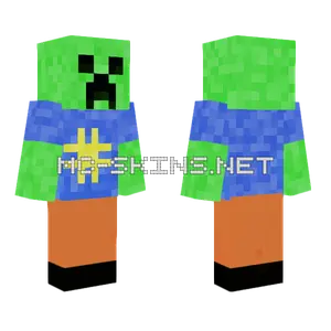 Summer Creeper Minecraft skin