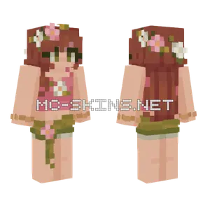 Summer Flower Girl Minecraft skin