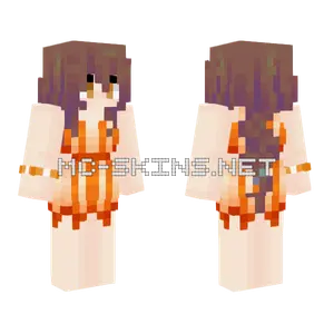Summer Orange Minecraft skin