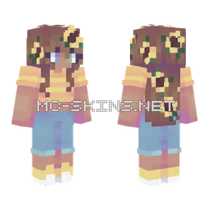 Summer Sunflowers Minecraft skin