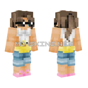 Summer Vibes Female Minecraft skin