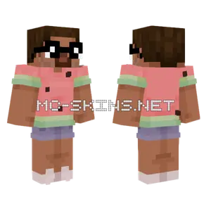 Summer Watermelon Steve Minecraft skin