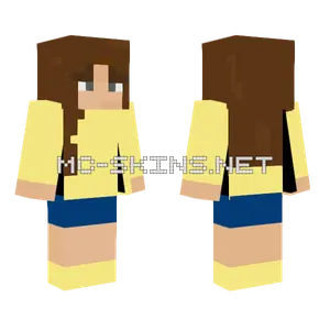 Summertime Yellow Outfit Minecraft skin
