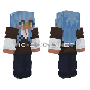 Sun Blue Minecraft skin