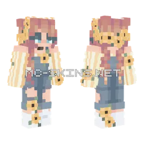 Sunflower Girl Minecraft skin