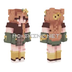 Sunflower Girl Minecraft skin