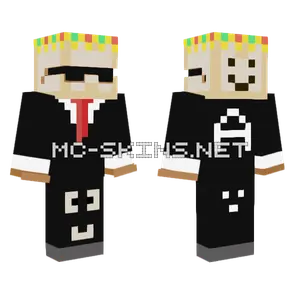 Sunglass Crown Improvised Minecraft skin