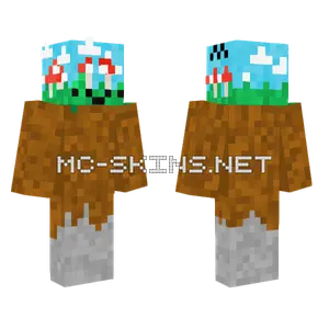 Sunny Meadow Landscape Minecraft skin