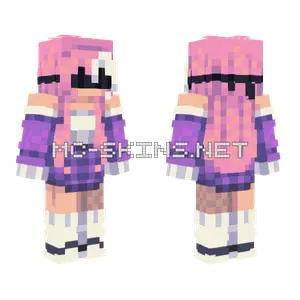 Sunseam Sfa98 Pink Hair Minecraft skin