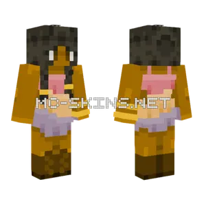 Sunset Dress Slim Texturized Minecraft skin
