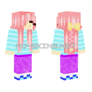 Sunset Girl Minecraft skin
